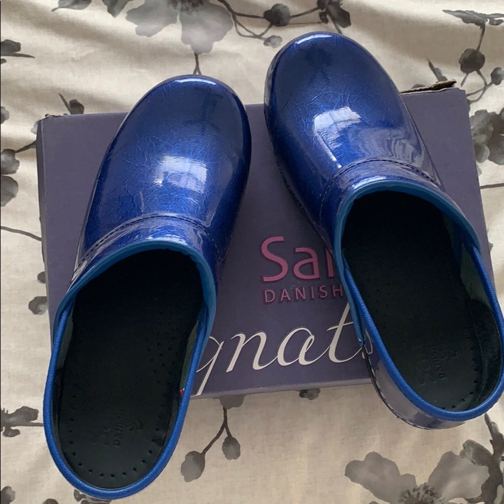 Blue Sanita Signature Shoes Clog Style